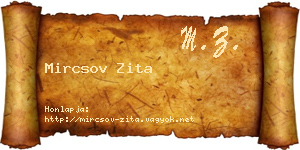 Mircsov Zita névjegykártya